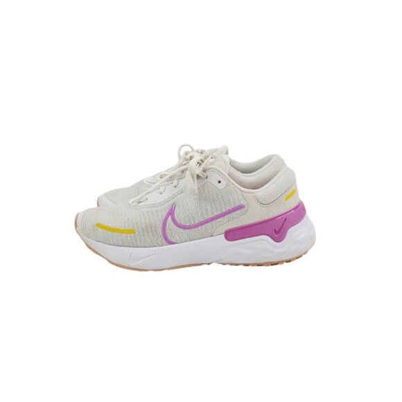 Nike Women's White Pink Renew Run 4 Mesh Athletic Running Shoes Size 8 - Picture 1 of 7